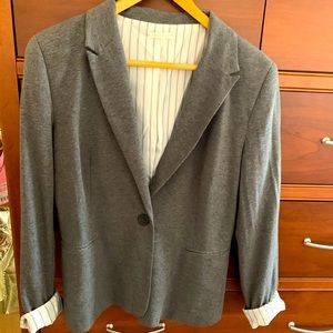 Grey Sweater Blazer with lining
